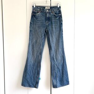 Free People We The Free Laurel Canyon High Rise Flare Jeans Size 25